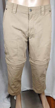 Clearwater Angler Convertible Pants Shorts Zip Off Cotton Stretch Hiking